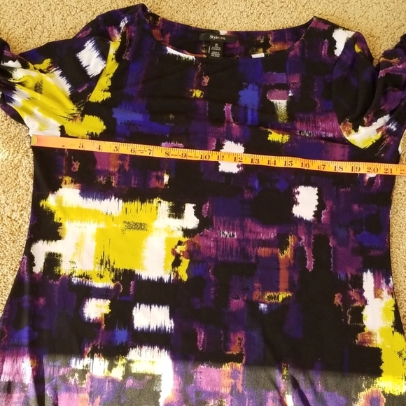 STYLE & CO Size XL Multi Combo Dress - Picture 5 of 7